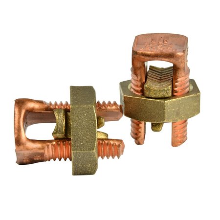 GARDNER BENDER Split Bolt Connector, 2 AWG Wire, Copper GSBC-2